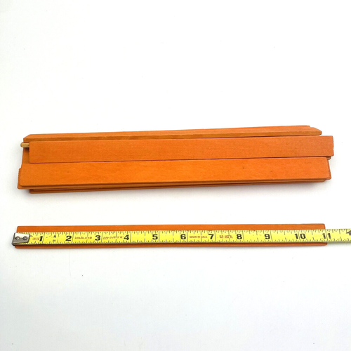 12 pezzi di ricambio doghe tetto arancione Playskool Lincoln tronchi 11" vintage - Foto 5 di 5