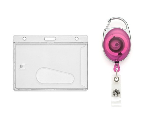 Id Card Holder Retractable Premier Yoyo Reels Clip with Clear Identity Badge Set - Picture 40 of 87