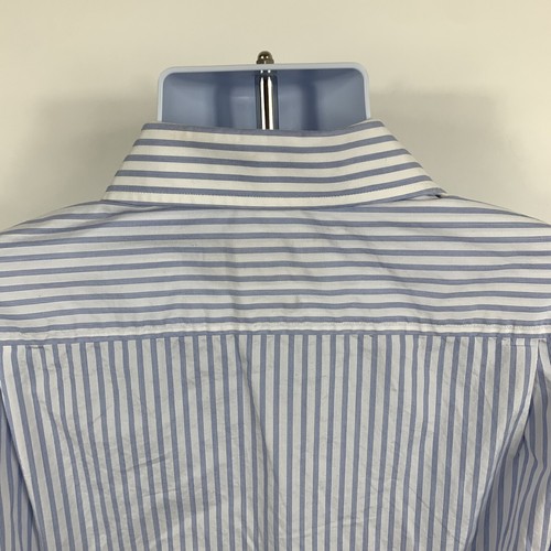 Vineyard Vines Shirt 15.5 / 34 Blue Striped Button Down 100's 2-Ply 100% Cotton - Picture 4 of 6