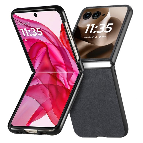 Vintage Plain PU Leather Shockproof Case For Motorola Razr/Razr+ 2023&2024&2025 - Picture 56 of 64