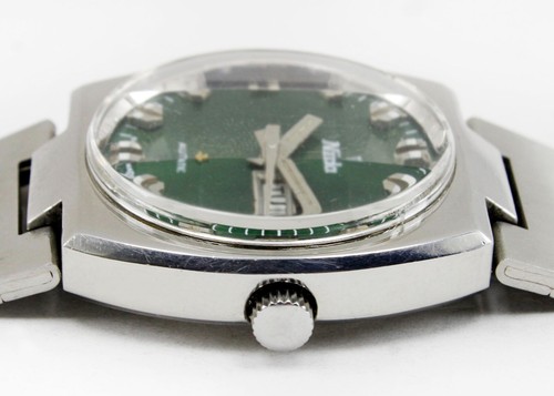 NIVADA Automatic Day Date Cal. 2066 Steel Men's Vintage Watch & Band - Picture 9 of 16