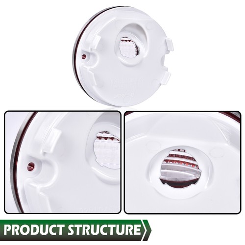 Fit For 1975-79 Corvette C3 5.7L 4Pcs/Set Red Tail Light + Backup Lights Lamps - Picture 7 of 9