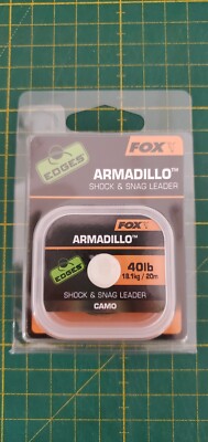 Fox Edges Armadillo Shock & Snag Leader 40lb 20m Vorfachmaterial