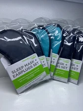 Travelsmart by Conair sleep mask & ear plug set-new 6 PACK