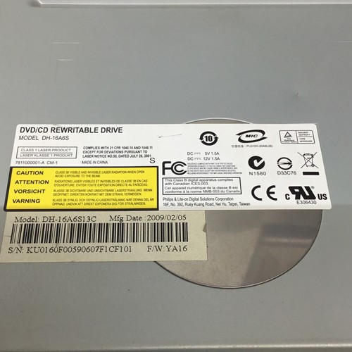 Philips Dell DH-16A6S Multi Recorder DVD/CD-RW Optical Drive | D568C | Tested! - Picture 2 of 4