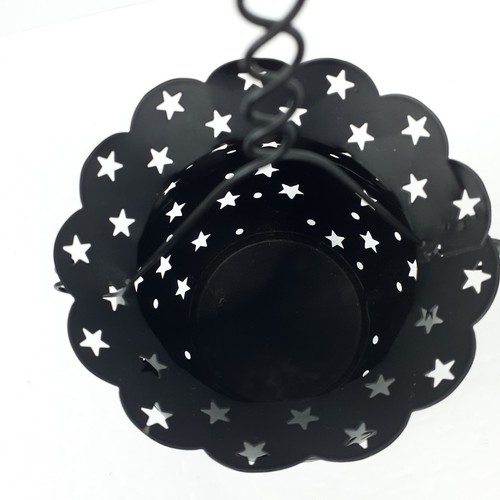 VTG Metal Christmas Winter Luminaries Trees Snowman Stars Snowflakes Set Of 2 - Picture 7 of 17