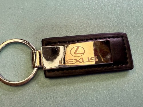 Nalley Lexus Roadside Assistance Genuine Black Leather Keychain Car Key Chain - Picture 12 of 15