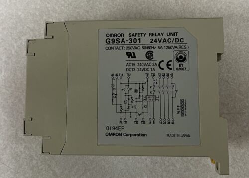 Omron G9SA-301 Safety Relay 24V AC/DC - NEW - Picture 2 of 4