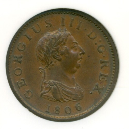 Großbritannien 1806 Penny AU58 BN NGC - Bild 3 von 4