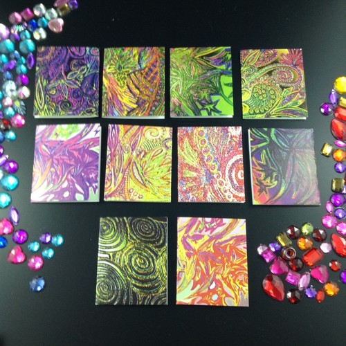 Rainbow Mini Cards 10 Fairy Cards Gift Tags Table Cards Item Labels Little Notes - Picture 3 of 11