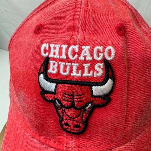 Chicago Bulls Hat Cap Adjustable Strap Back New Era 9Twenty Jordan Dad Hat Faded - Picture 2 of 12