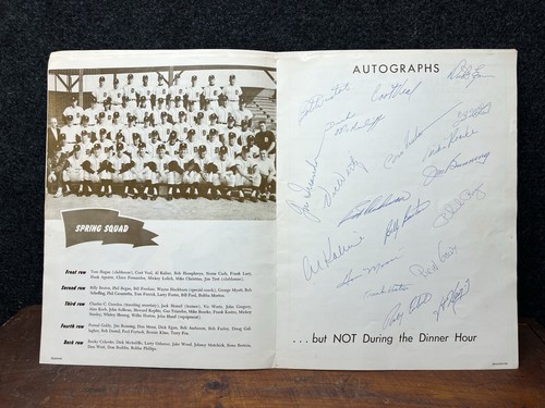 1963 Detroit Tigers Capuchin Charity Baseball Dinner Program 19x Autos Kaline - Picture 8 of 19