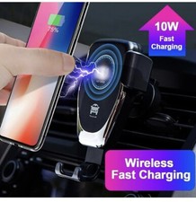 Wireless Car Charger, 15-20W Fast Charging Auto-Clamping Car Mount