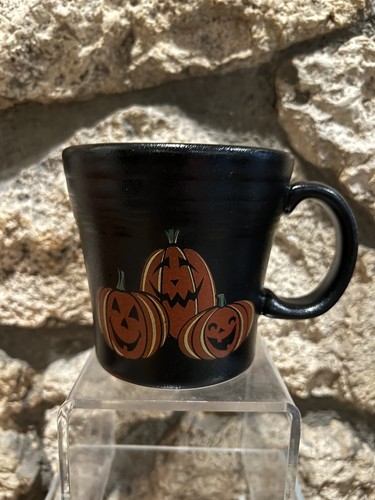 Fiestaware Halloween ~ Tapered Ceramic Mug 12oz ~ Trio Of Jack-0-Lanterns - 第 1/4 張圖片