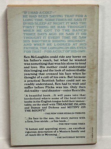 My Friend Flicka Mary O'Hara Vintage Dell Paperback Horse Book - Imagen 3 de 4