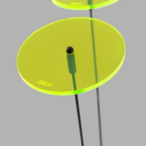 5 Stück SUNPLAY Sonnenfänger Ø 7 cm Suncatcher Gartenstecker Scheiben GRÜN - Bild 3 von 3