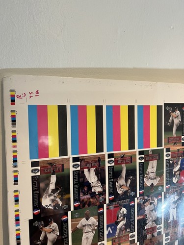 2002 Upper Deck Seattle Mariners MLB Baseball UNCUT SHEET NEW - Picture 7 of 8