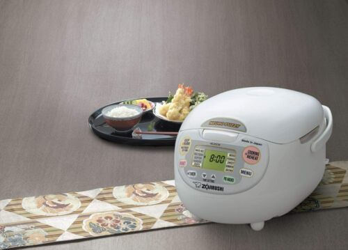 Zojirushi NS-ZCC18 10-Cup Neuro Fuzzy Rice Cooker, 1.8-Liters, Premium White NEW - Picture 2 of 2