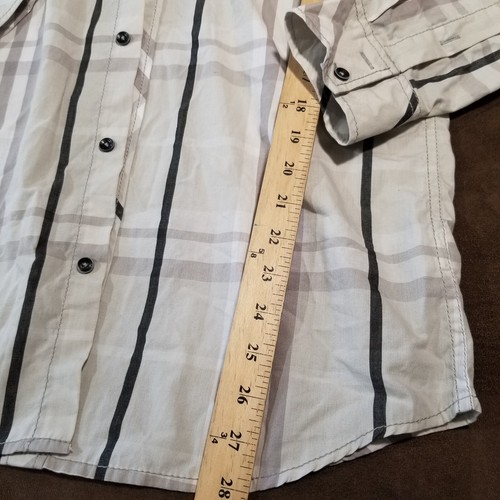 NWT I JEANS BY BUFFALO WESTERN BUTTON DOWN SHIRT MOONSTRUCK MEDIUM - Picture 2 of 14