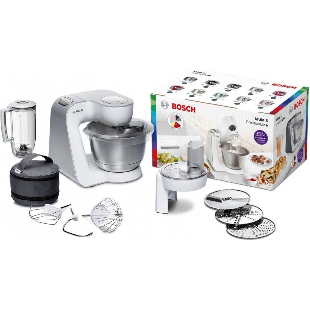 Bosch MUM58W20 Styline - Küchenmaschine - 1000 Watt - weißsilber