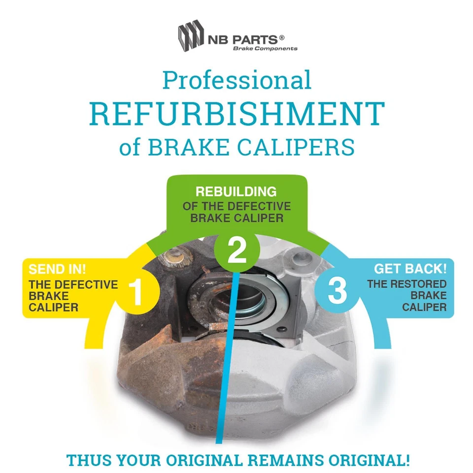 Traitement Étrier 38mm Arrière pour Mercedes-Benz / 8 CLASSE S W126 Sl R107 - Photo 4/4