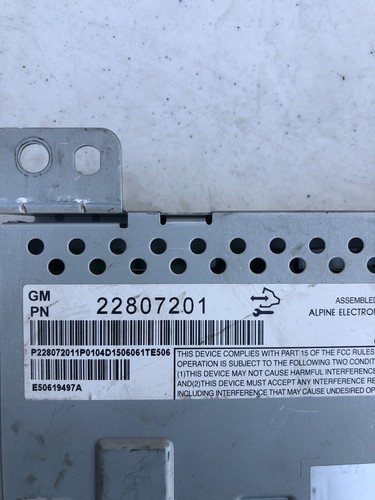 12 13 14 15 16 17 CHEVY EQUINOX INFORMATION DISPLAY SCREEN (22807201) OEM - Bild 8 von 8