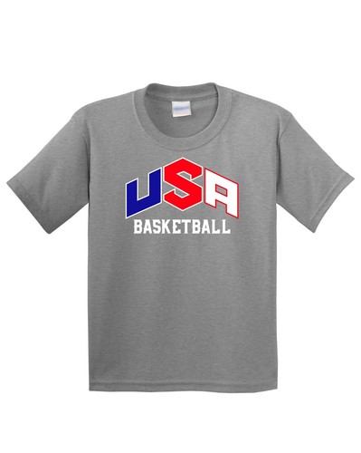 USA Sports Basketball Team Kid's Short Sleeve T -Shirt American New Gift Tee - Picture 14 of 14