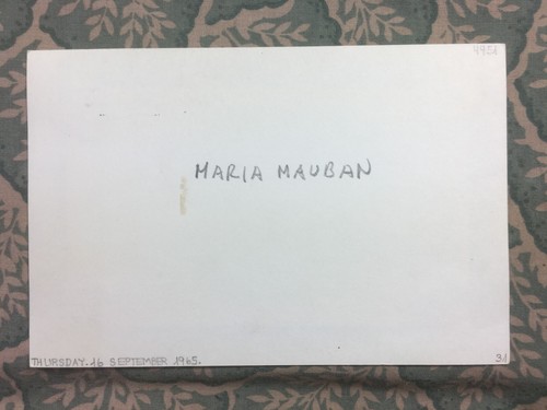 Maria Mauban - Reise nach Italien - Au théâtre ce soir - Hellé - Autogramm 1965 - Bild 2 von 2