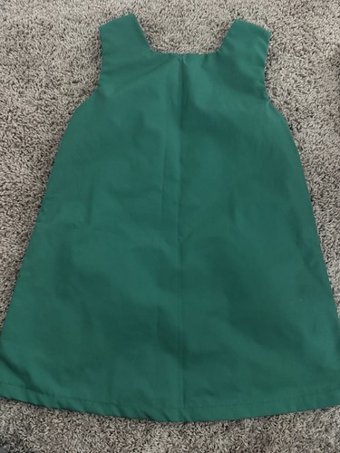 Miss Patty Cake Green Dress Heart Hands Pockets Dress up Sz Med (6/7) - Picture 7 of 9