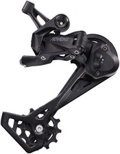 microSHIFT ADVENT 9-Speed Long Cage Rear Derailleur with Clutch, Black,
