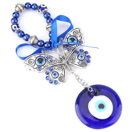 Turkish Blue Evil Eye Blessing Amulet Wall Hanging Home Decor Protector Musl HLF - Picture 6 of 7