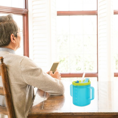 Dysphagia Cups for Adults No Spill Plastic with Handle Reusable Coffee - Bild 10 von 12