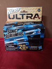 Nerf ULTRA Sonic Screamers 20-Dart Refill Pack Whistle Tip Hasbro New Open Box 