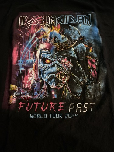Iron Maiden Parking Lot Event Shirt XL 2024 Future Past Tour Bruce Dickinson - Picture 3 of 8