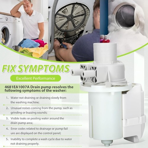 LG-compatible drain pump (OEM) Kenmore washer drain pump, replaces 5859EA1004F 5 - Picture 4 of 10