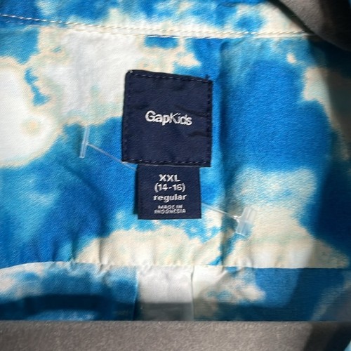 GapKids Jungen Kurzarm Button Down Hemd mit Strandszene Größe XXL - Bild 2 von 8