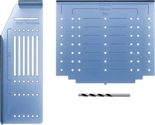 JOY DECOR Drill Mounting Template for ‎Align Sizes: 3'' / 3.75'' / 5'', Blue 