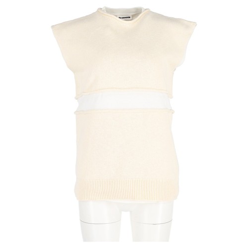 Jil Sander Knit Layered Sweater Vest In Yellow Wool Men Yellow S - Picture 4 of 6