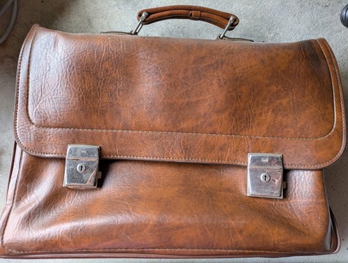 Ivoli, alte Schultasche, Aktentasche, braun, Vintage
