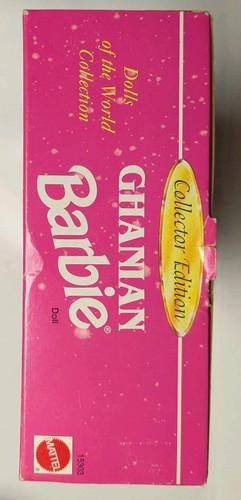Barbie ghanesa #15303 1996 edición coleccionista muñecas del mundo caja usada en caja original - Imagen 2 de 6