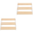 2pcs Stepped Dessert Display Rack Cosmetics Display Stand for Home Use