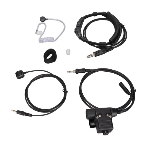 U94 Finger Mic PTT 7.1mm Headset U94 PTT Throat Mic Headset For Vertex CB - Zdjęcie 2 z 23