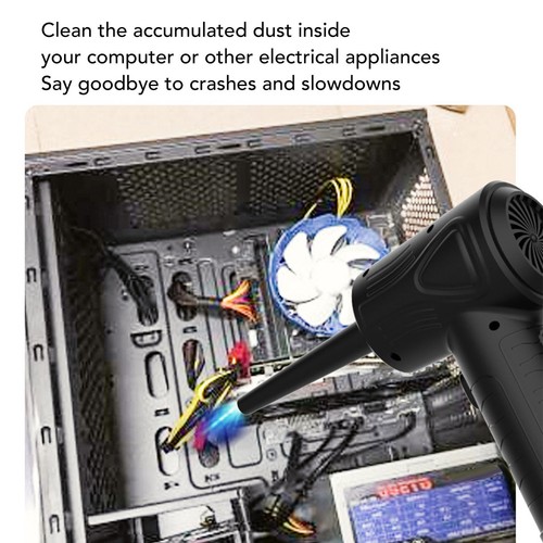 5500pa Compressed Air Duster 3 Le-vels Adjustment Rechargeable Cordless Porta FY - Afbeelding 17 van 24