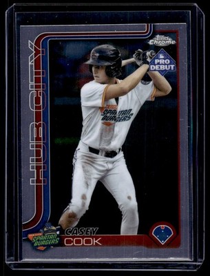 2025 Topps Pro Debut Chrome Casey Cook Hub City Spartanburgers #PDC-188