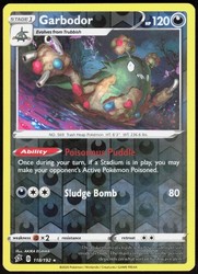 Garbodor 118/192 Rebel Clash Reverse Holo