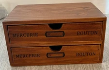 Wooden Storage Box Desk Office Jewelry Organizer Rustic Desk Storage  Desktop