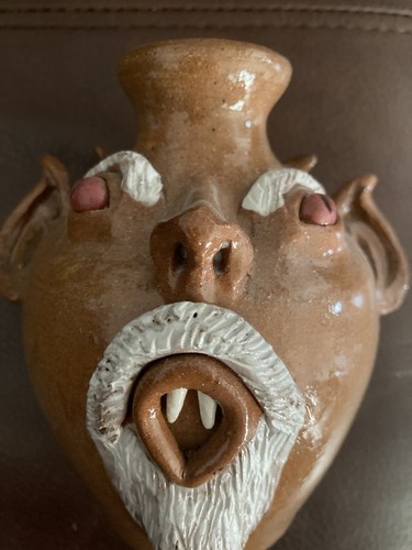 Jack T Maness Pottery Face Jug - Bild 2 von 13