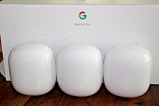 Google Nest Wifi Pro 6E 2 Port Wireless Mesh Router - Pack of 3 - Snow -