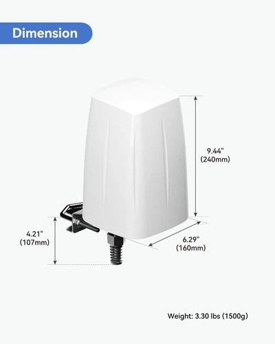 Teltonika PR1IC970 Aussenbereich LTE/Wi-Fi/GPS/Bluetooth Antenne und wasserdichte Enc... - Bild 6 von 7
