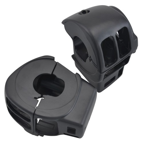 Matte Black Hand Control Switch Housing Covers For Harley Road King FLHR/I 2002 - Picture 5 of 17